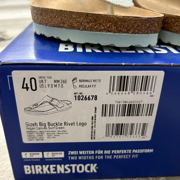 NWT Birkenstock Gizeh Big Buckle Women’s Sandals Size 9 - Picture 3 of 4